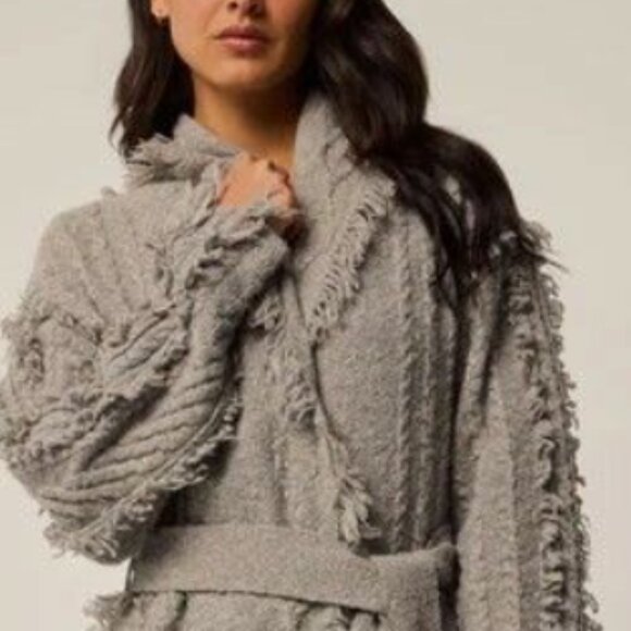 NEW GREYSON Luxe CASHMERE + WOOL Cable Knit Cardigan Sweater $530 RETAIL! - Picture 8 of 8